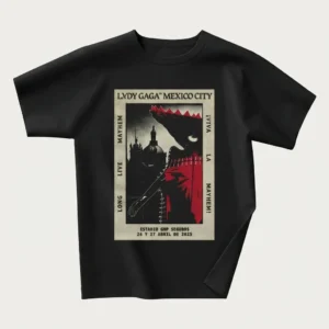 black cdmx poster t shirt